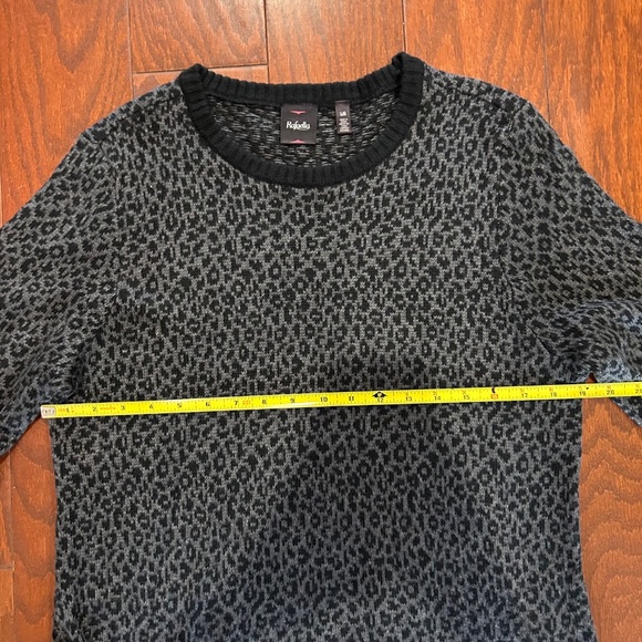 2 sweater dresses tunic gray black leopard print long sleeved - Picture 4 of 13